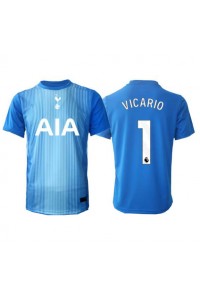 Tottenham Hotspur Guglielmo Vicario #1 Maalivahti Jalkapallovaatteet Vieraspaita 2025-26 Lyhythihainen
